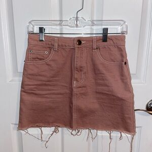 Forever 21 pink denim skirt
